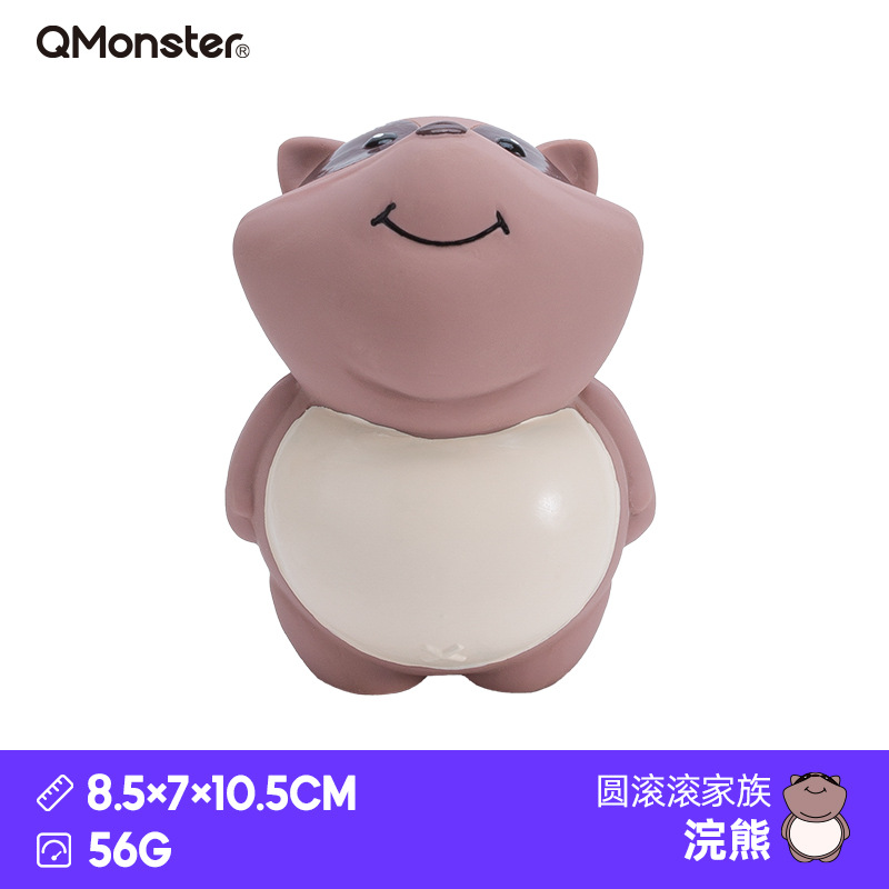 너구리 8.5×7×10.5cm/56g