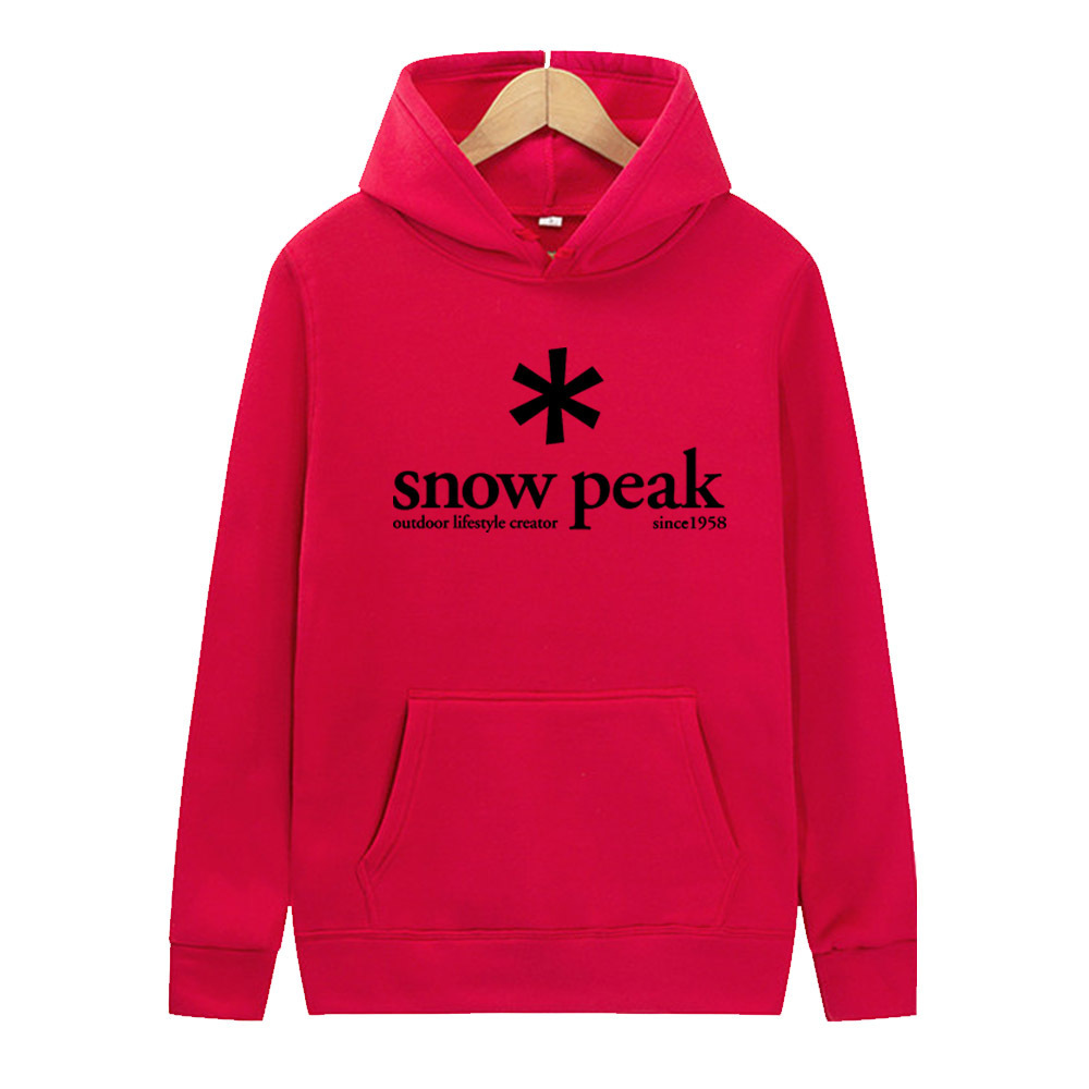 Snowflake pattern "snowpeak" carta print drawstring hooded