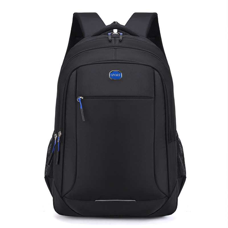 Backpack Men's Large-Capacity Business Computer Bag Casual Oxford Cloth Simple Wear-Resistant Backpack Student School Bag