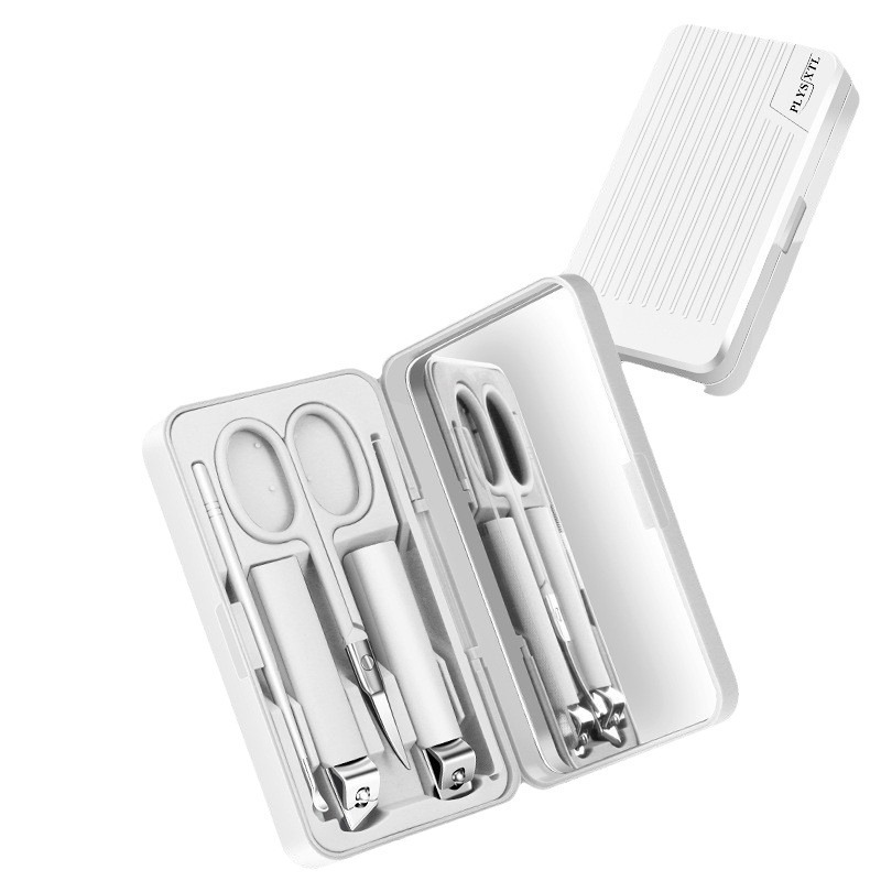 Espejo con LOGO cortadora de uñas de piel muerta cortadora de uñas conjuntos de cortadores de uñas caseros regalos impresos hombres acero inoxidable