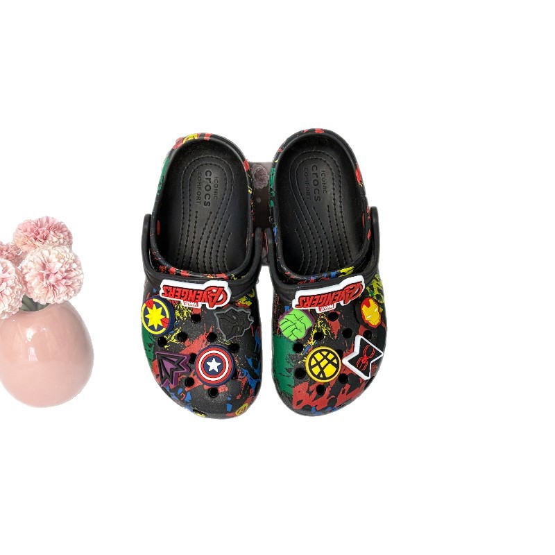 Los Vengadores de los niños zapatos de verano nuevos zapatos de playa sandalias niñas dibujos animados al por mayor image 5