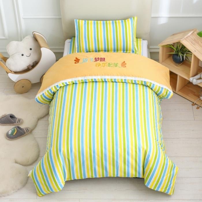 BBN 순면-노란색 및 녹색 작은 컬러 스트립