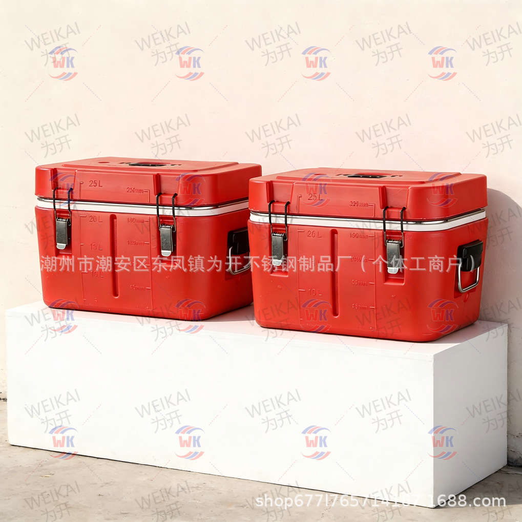 Caja de acero inoxidable extraíble Caja térmica fría de gran capacidad Food warmer instaled Bucket
