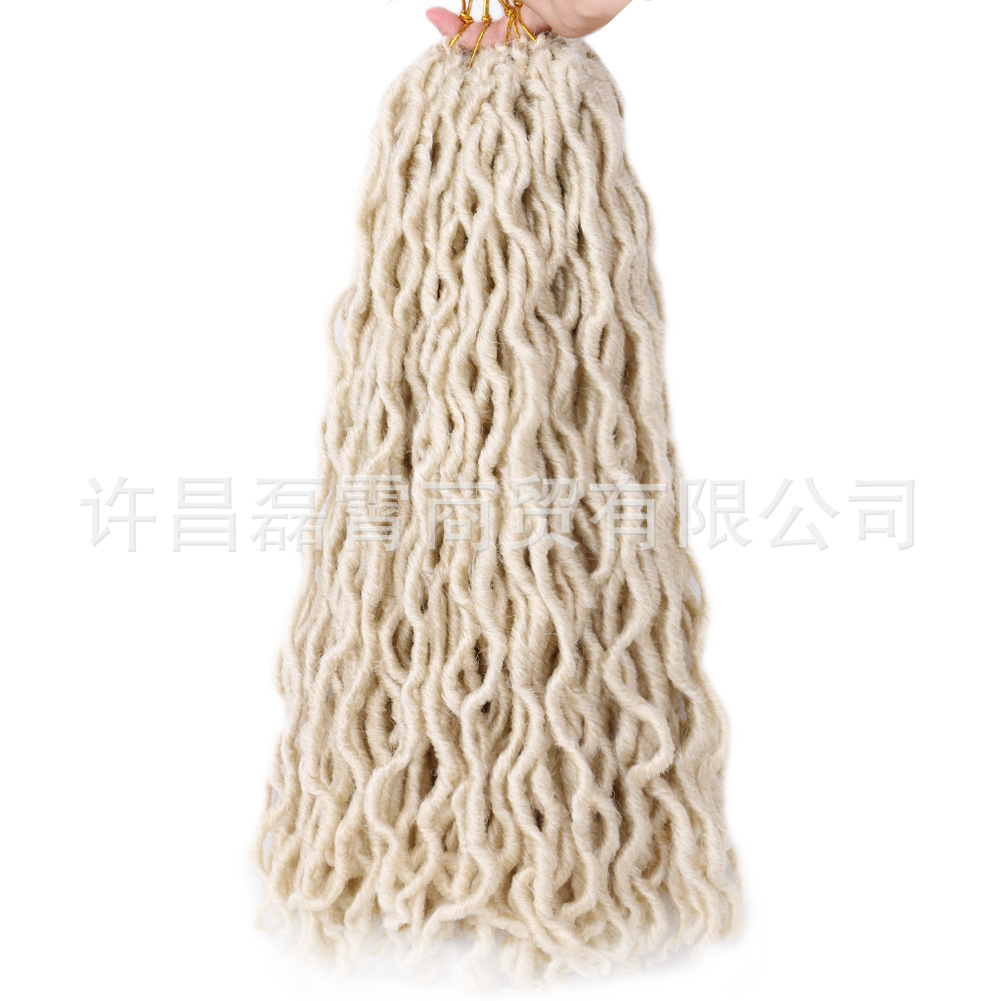 Negro caliente gitanos locs 18inch100g 24 pelucas gitanas fibra química ganchillo fabricantes al por mayor