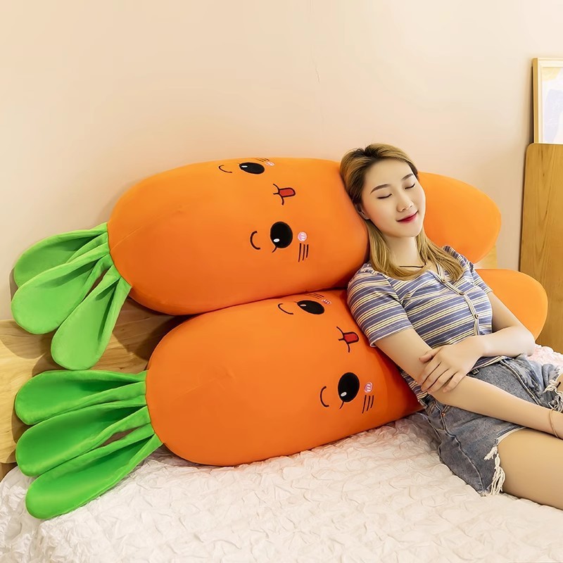 夏にんじん枕ロング枕ライナーウサギぬいぐるみ人形ベッド睡眠人形女性人形|undefined