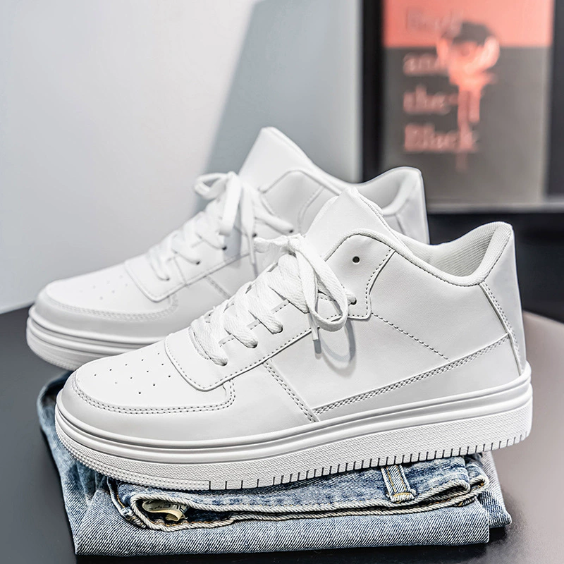 Jinjiang Lengzhan New Four-Season Large Size Air Force One Classic Sneakers High-Top Casual Sports Men's Shoes Versatile Men's Shoes