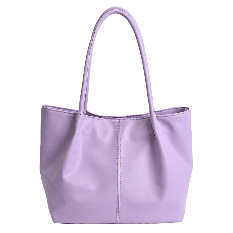 Bolso 2026 nuevo retro bolso de hombro de transporte de gran capacidad bolso de mujer simple y versátil bolso de brazo portátil