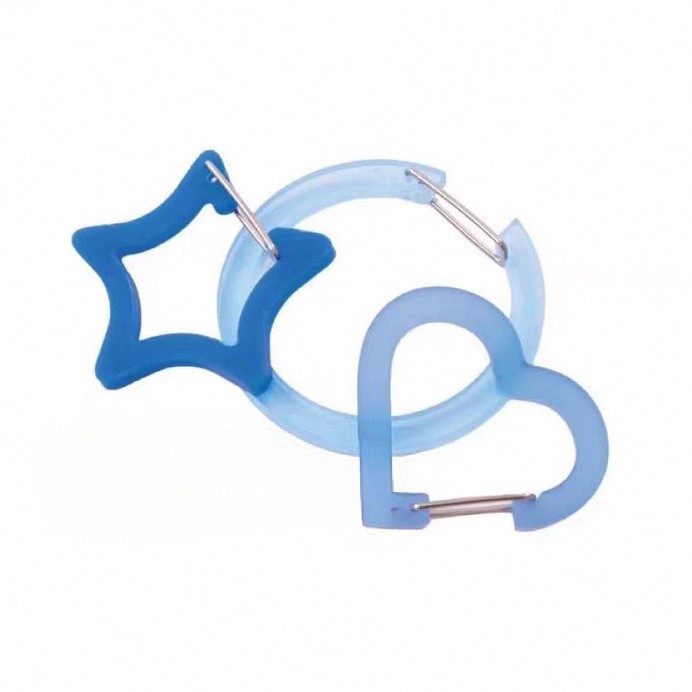 塑料制品爱心星星圆形环式卡扣亚克力