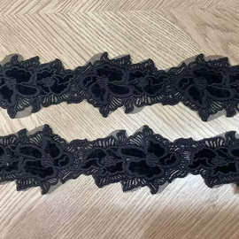 新款立体刺绣蕾丝花边辅料接长衣服裙子裙摆袖口手工装饰面料布料