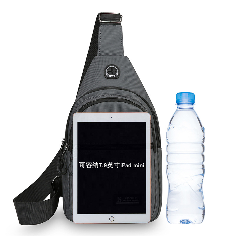 Nuevo bolso de pecho de moda para hombres gran capacidad versátil bolso portátil al aire libre bolso de bicicleta multicapa simple bolso de hombro