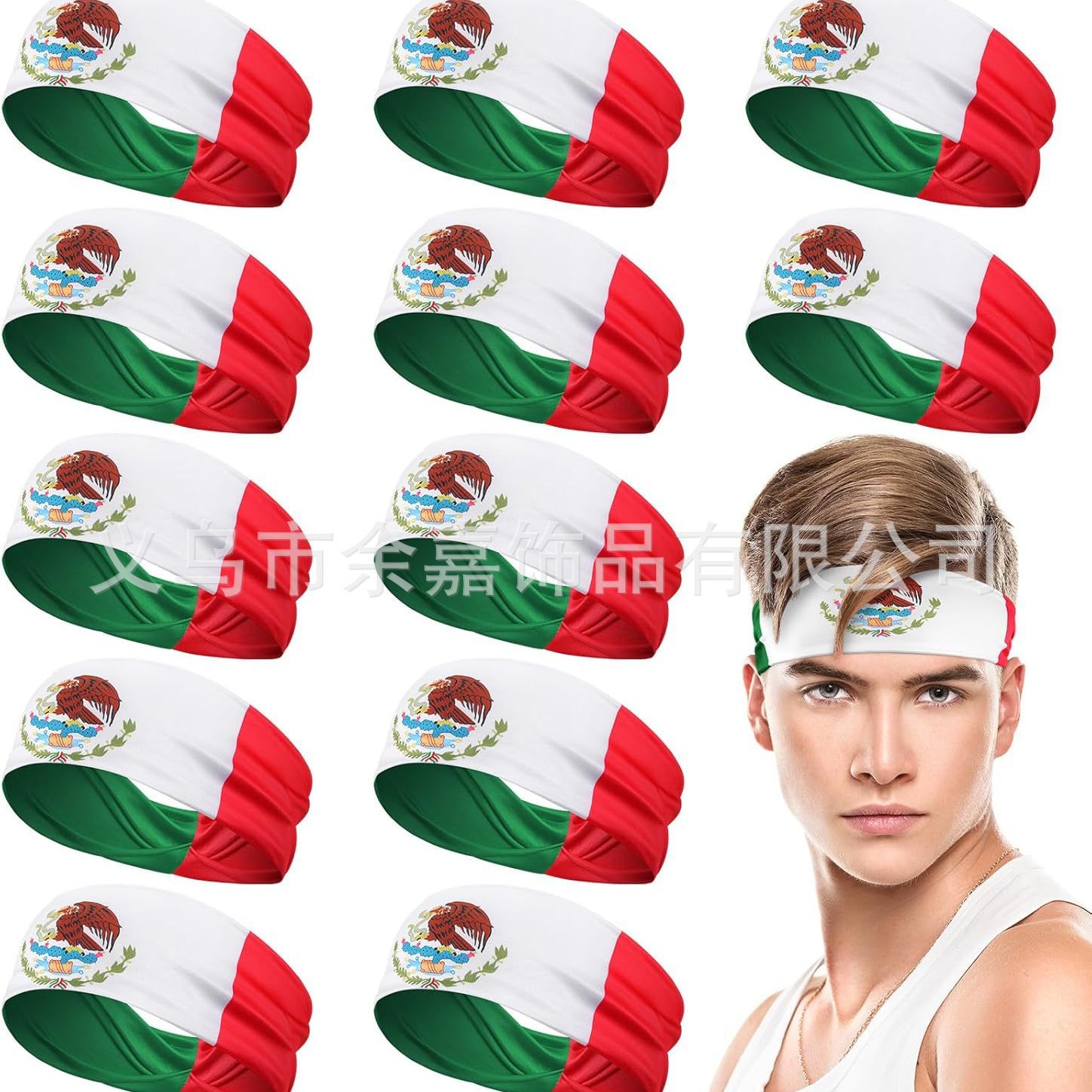 欧美健身导汗止汗带跑步头箍运动吸汗头巾发带护头带女头戴防汗