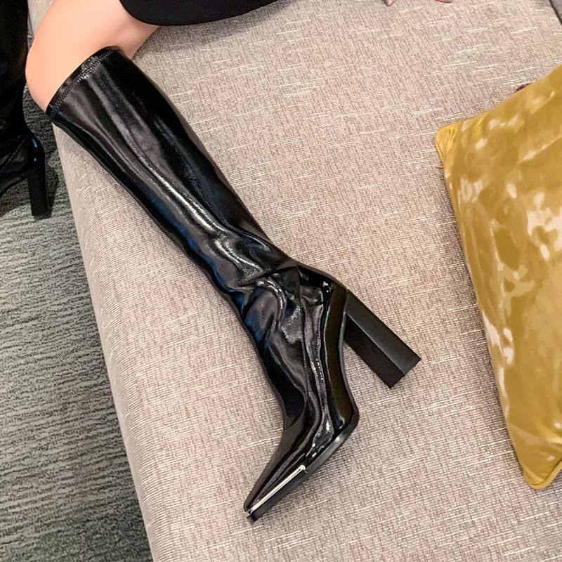 2025 Spring and Summer New Fashion High Heels Women's Niche Comfortable Versatile Casual High Boots Long Boots Women 2025 Spring and Summer New Fashion High Heels Women's Niche Comfortable Versatile Casual High Boots Long Boots Women