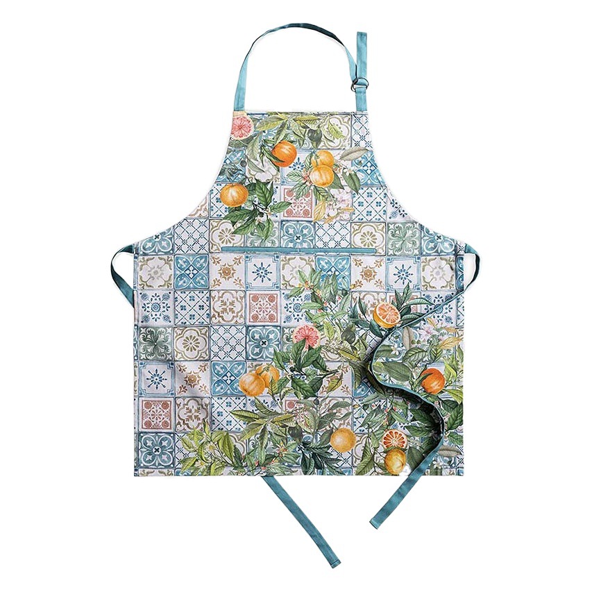 Amazon Impresión digital lienzo delantal cocina hogar manicura ropa de trabajo flor tienda estudio delantal fábrica al por mayor