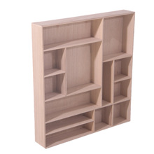 多层简易经济型收纳柜玩具化妆品木制收纳层架木质储物整理柜定做
