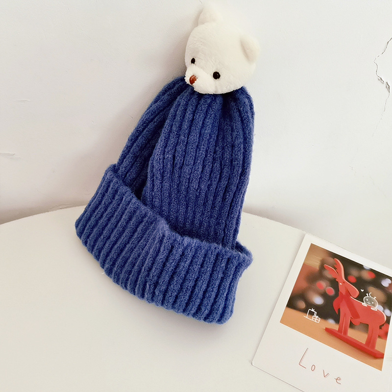 Denim blue - white bear