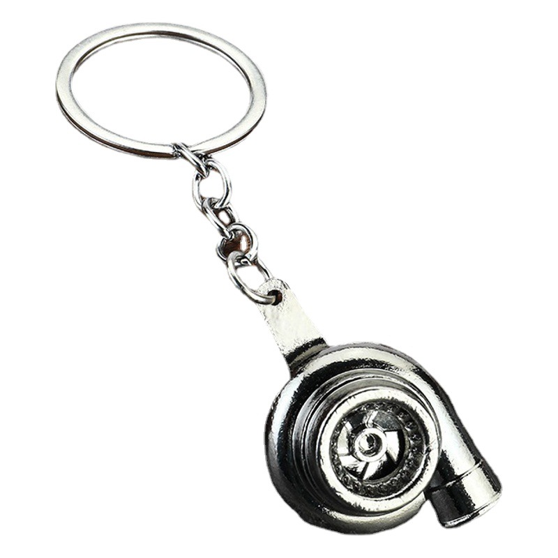 クリエイティブな金属のキーチェーンのターボギアのハブのブレーキディスクのショックアブソーバーのキャリパーの自動車のキーチェーンのペンダントの卸売り