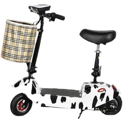 electric scooter, mini foldable unisex Qatlanan elektrik velosipedlər