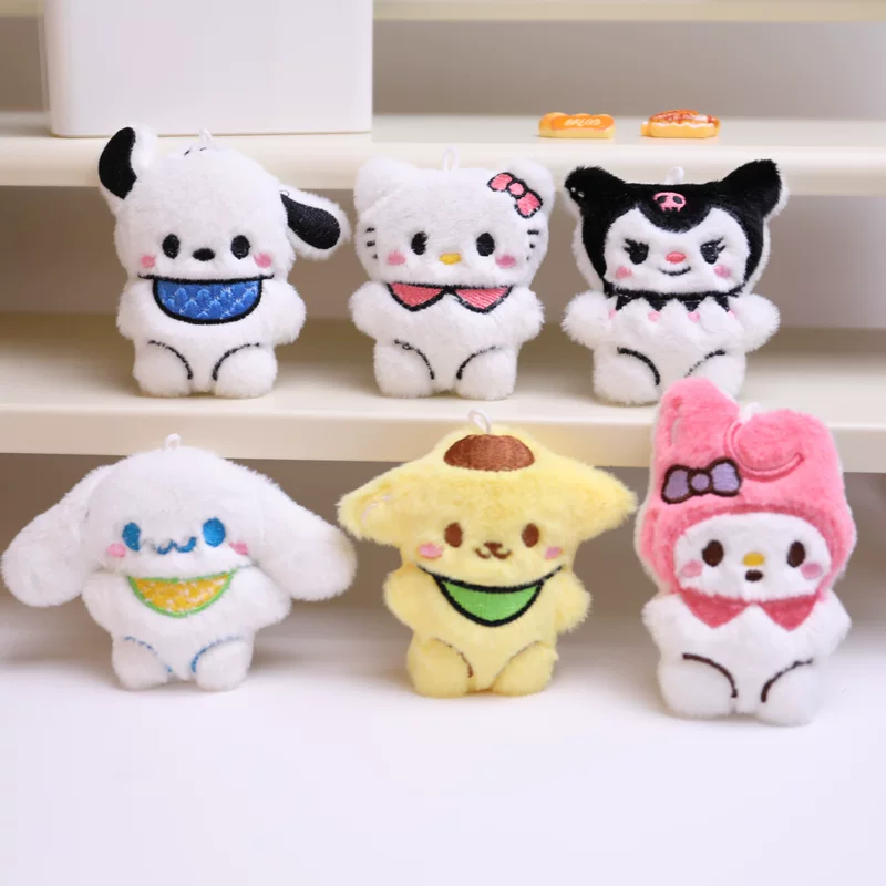Мягкий подвес (Sanrio) мультяшная куколка-брелок, 5×4,5×1,5 см, ассортимент