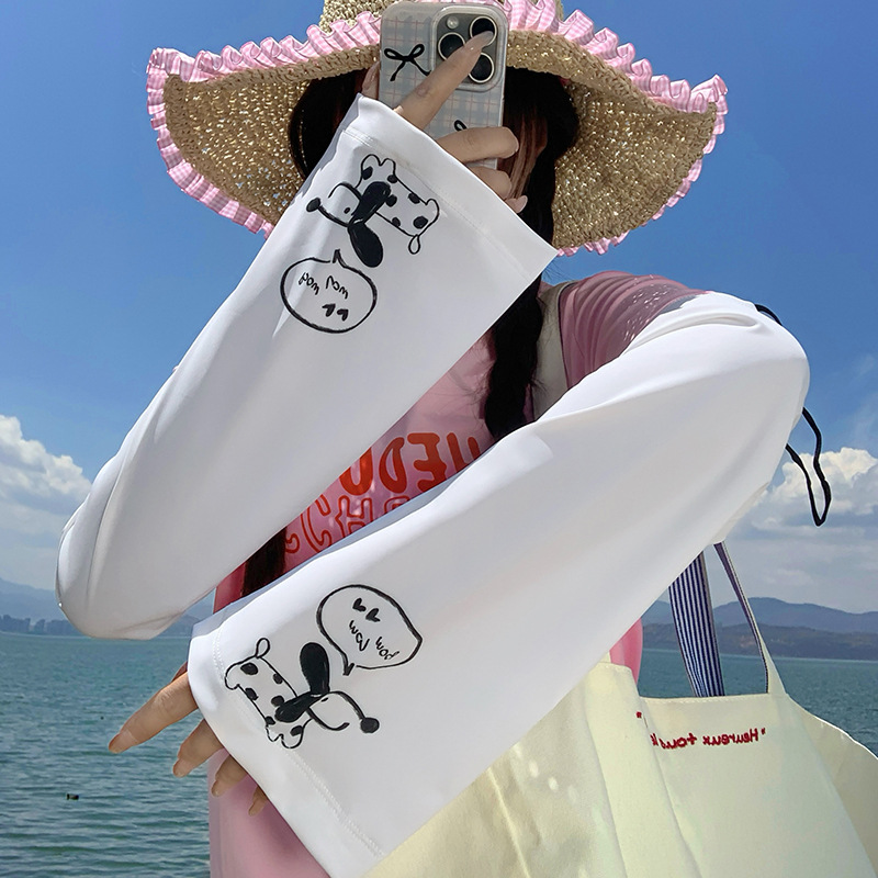 Funda de hielo, suelta y transpirable, sombra al aire libre de verano, protección UV, nuevo y lindo brazalete, manga de protección solar al por mayor