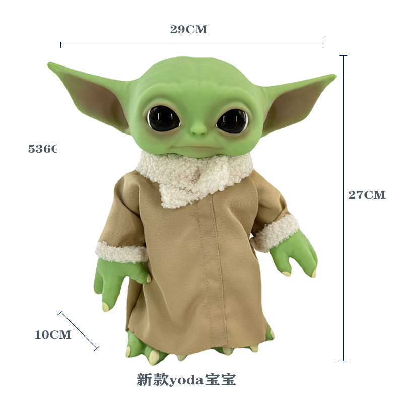 Yoda bebé muñeca hecha a mano Star Wars manloda Navidad bebé Yoda juguete extranjero adornos