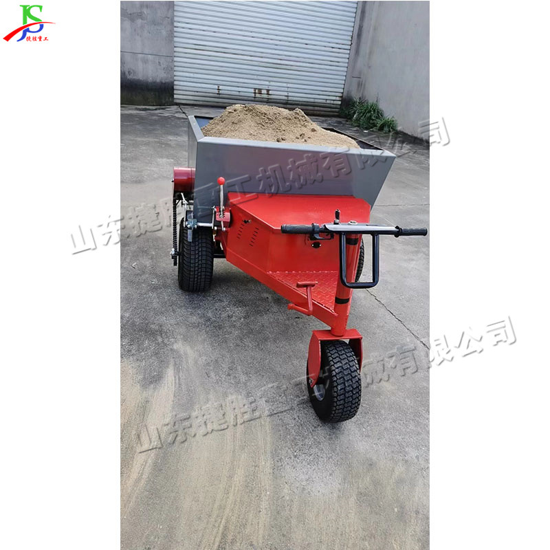 Máquina de lavado de arena eléctrica de coche pequeño equipo de llenado de arena de césped deportivo parque de césped tipo coche de llenado de arena máquina de cardado