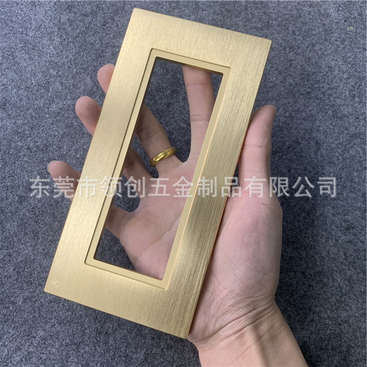 厂家加工电子显示装饰金属面板 阳极氧化拉丝铝合金面板