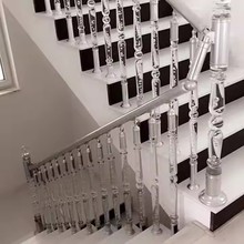 亚克力楼梯立柱阁楼梯间柱水晶柱家用式别墅楼梯扶手护栏楼梯配件