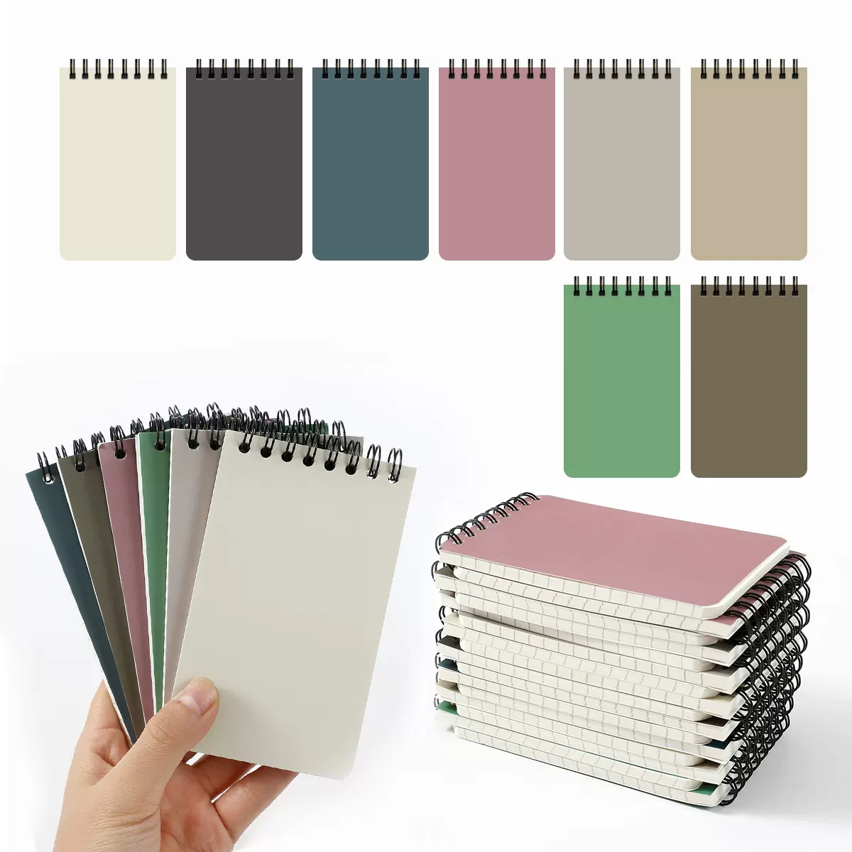 跨境高颜值迷你线圈本SENMU F9596665HH975S 3x5inch便携记事本