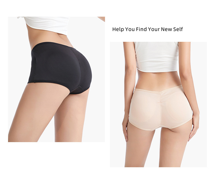 Cross-border European and American Body Shaping Pants  Ass PP Sponge Pad Removable Full Hip Full Hip Peach Hip Base Underwear_voghion.com