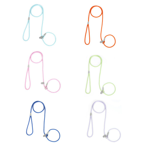 WAOPET Leash P Rope Macaron Size Dog Choke Strangulation Pull Rope Dog Leash Pet Supplies Traction Rope