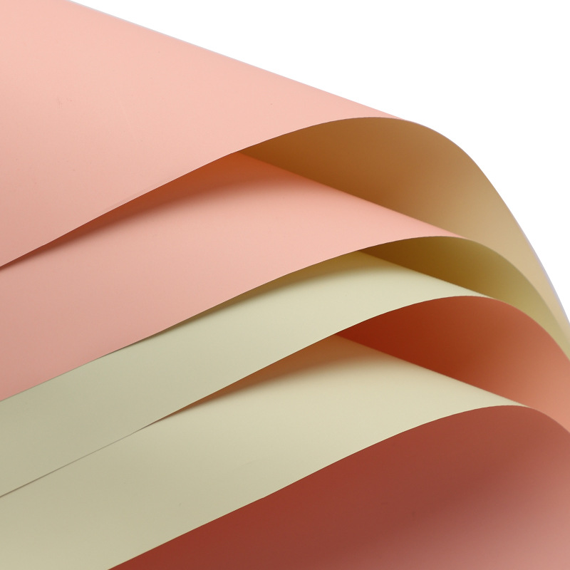 Siete colores cordier de dos colores papel de color sólido papel de oro de papel de oro lipa ramo de flores impermeable papel de envoltura de flores materiales de flores papel de embalaje de flores