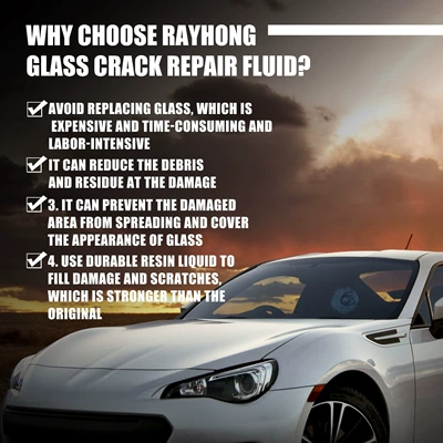 Cross-Border Rayhong Car: Auto glass repair liquid
