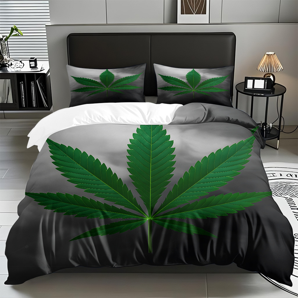 Modo JIT Temu transfronterizo tela doméstica abrasión cubierta hoja de impresión digital set de ropa de cama fábrica directa