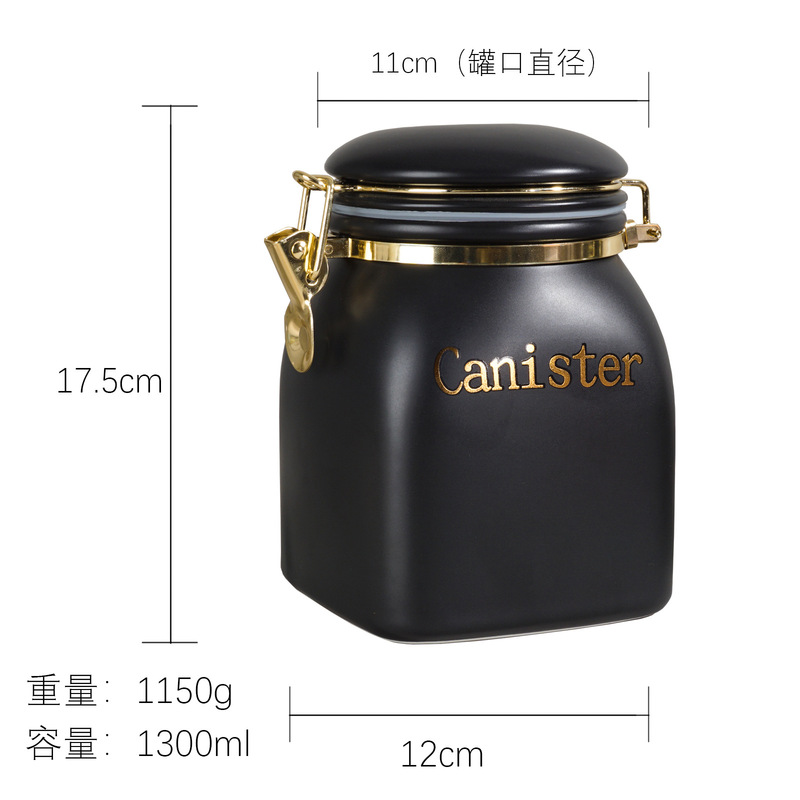 潮州陶磁器貯蔵缶に間食を入れて五穀雑穀密封缶家庭用高颜値大容量を収納する|undefined