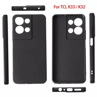 跨境适用tcl k32/k33手机壳tpu素材全磨砂防摔保护套软壳防磨