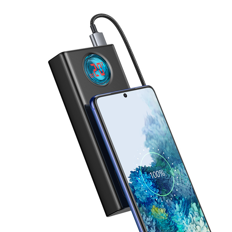 倍思瑠光デジタル充電宝30000ミリアンペア65wスーパーPD急速充電移動電源大容量携帯|undefined