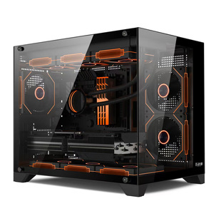 Cross-Border Desktop Computer Sea View Room Host Chassis Desktop Panoramic Side See-Through E-Sports Game 360 ​​Water-Cooled Chassis