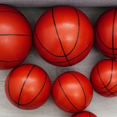 小皮球篮球玩具篮球儿童篮球小型篮球软皮篮球拍拍球环保材质代发|ru