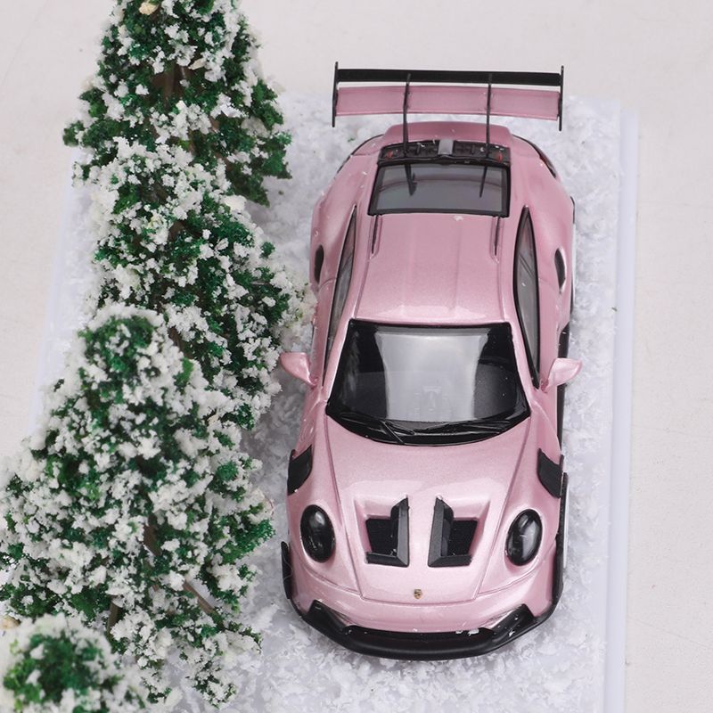 1/64 ポルシェ 992 GT3 RS / 964 カスタム クリスマス仕様 MJ 1:64 Porsche 911 992 GT3 RS Christmas Scene Simulation