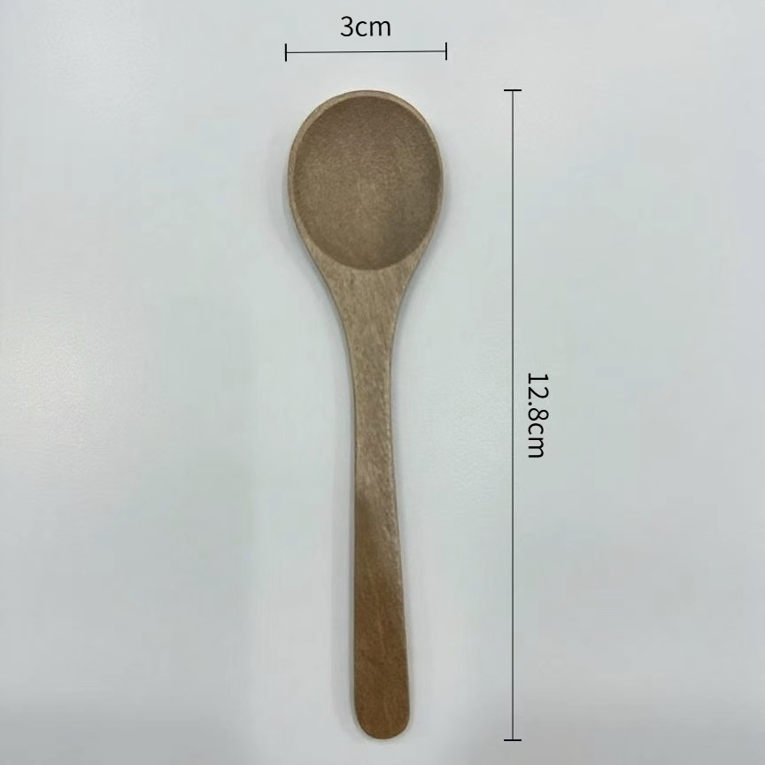갈색 작은 둥근 스푼