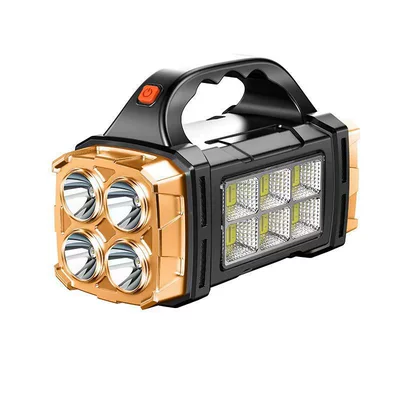 New Solar Led Multifunctional UV fənərlər - 2678-6-orange-trumpet