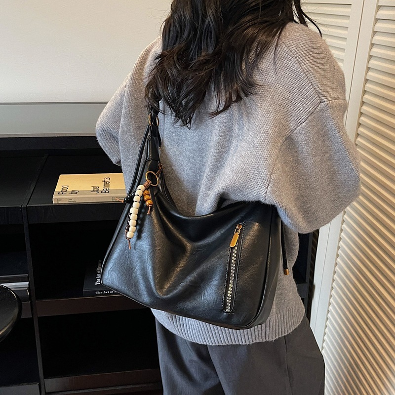 高级感时尚通勤托特包包女2025新款潮复古休闲单肩包大容量斜挎包|undefined