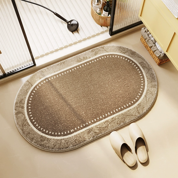Xiwei cool lambswool floor mat - oval