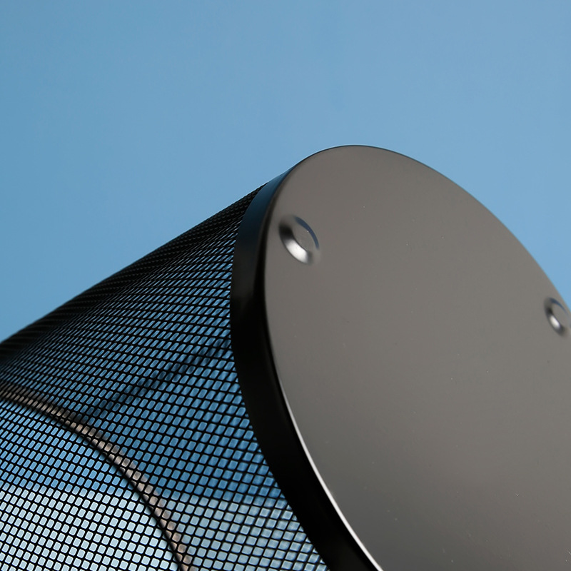 Cubo basura malla hierro, anti-óxido, sin tapa