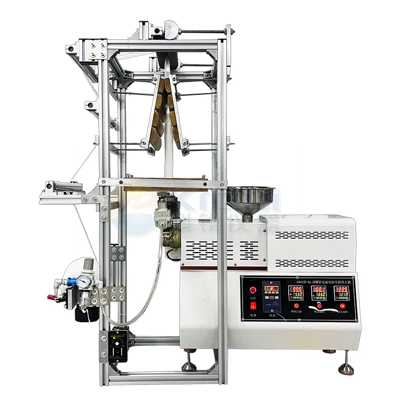 Цвет материнского цвета порошок диспергированный тест-устройство для выдувания пленки Небольшая лабораторная машина для выдувания пленки PP PE мини-машина для выдувания