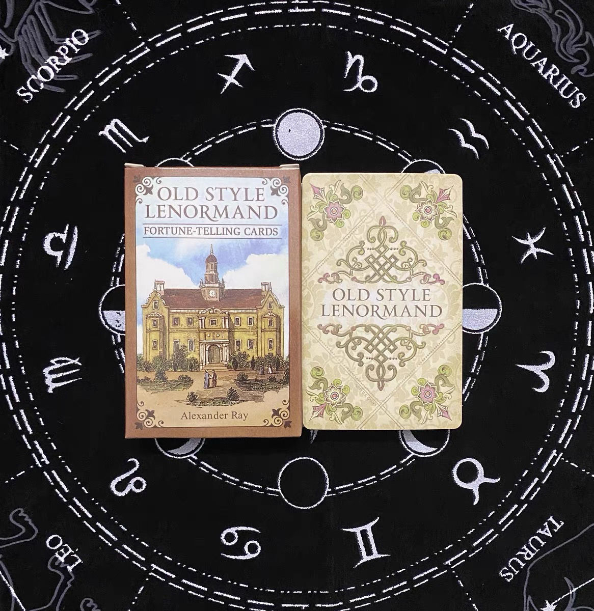 Eski Stil Lenormand Old Style Mevcut İngilizce Sınır Ötesi Masa Oyunu Kartları Tam Set Orijinal Versiyon Çince Çeviri ile