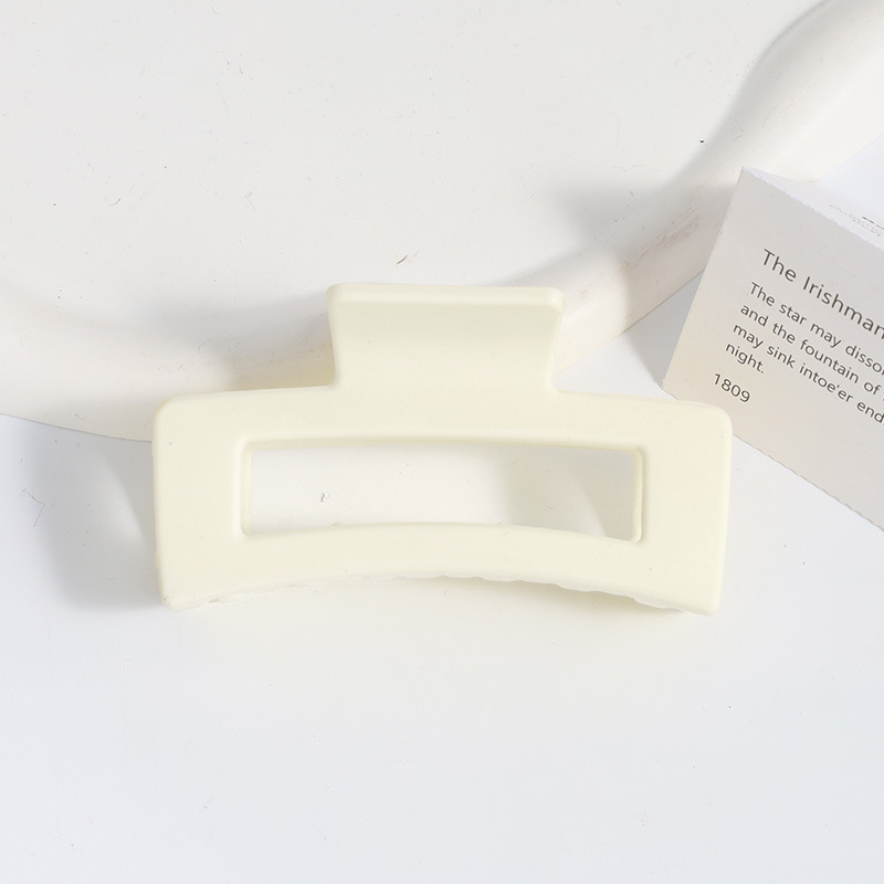 Amazon Venta caliente Frosted clip grande geométrica trasera horquilla elegante temperamento tiburón clip de alto grado tocado