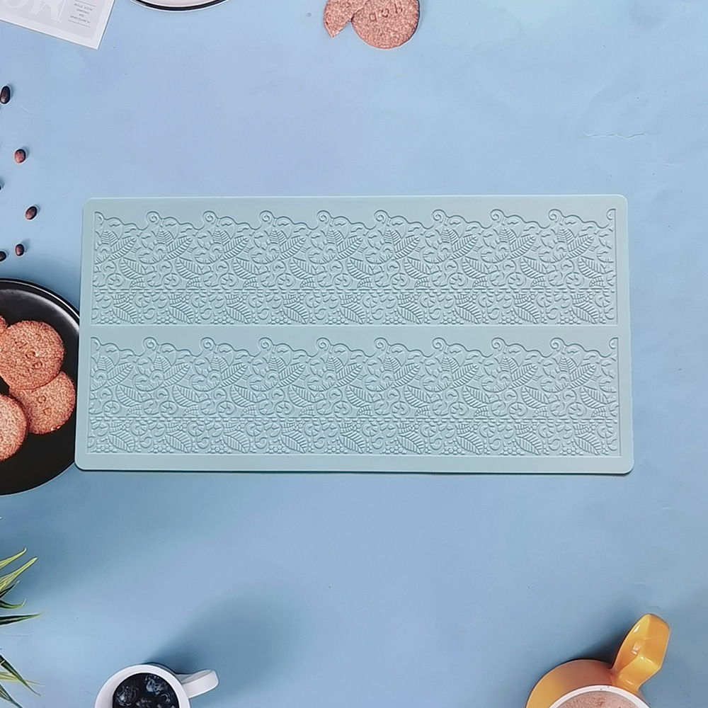 encaje 378 - 256 molde de silicona pastel de encaje molde de relieve herramientas de decoración de pastel de chocolate esterilla de relieve