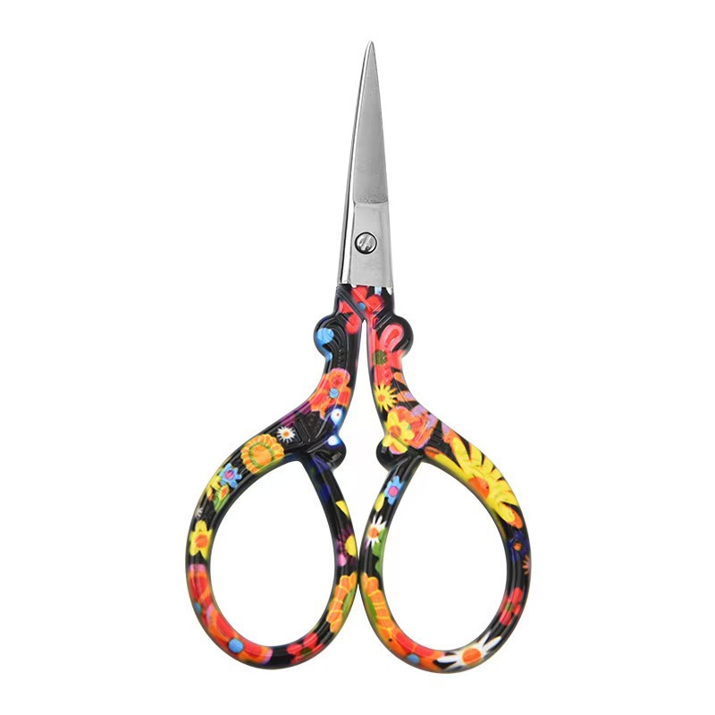 Juego de tijeras de pelo de nariz para hombres, cabeza redonda, afeitado de acero inoxidable, limpieza de fosas nasales, tijeras pequeñas manuales para mujeres