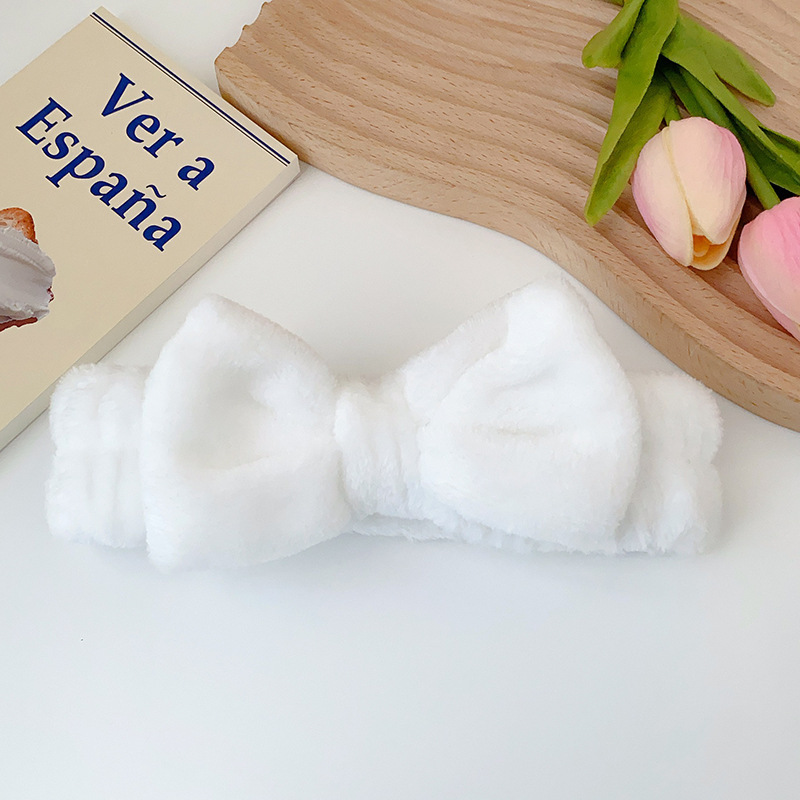 Fronteriza arco lavado facial correa de pelo correa de muñeca Europa y América color sólido aplicar máscara de pelo banda de belleza adornamientos para el pelo al por mayor